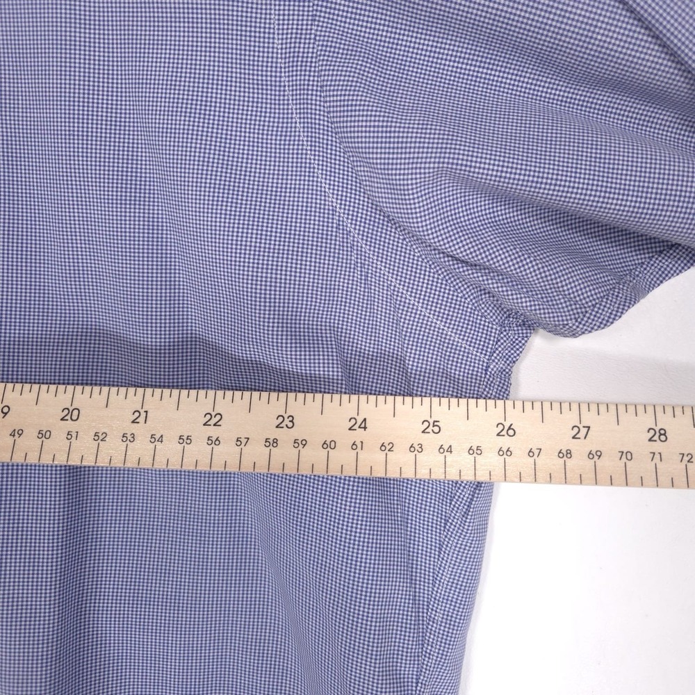 RALPH LAUREN BLAKE Men's Shirt MEDIUM Blue Check PIMA COTTON Vitage HONG KONG - Picture 4 of 11